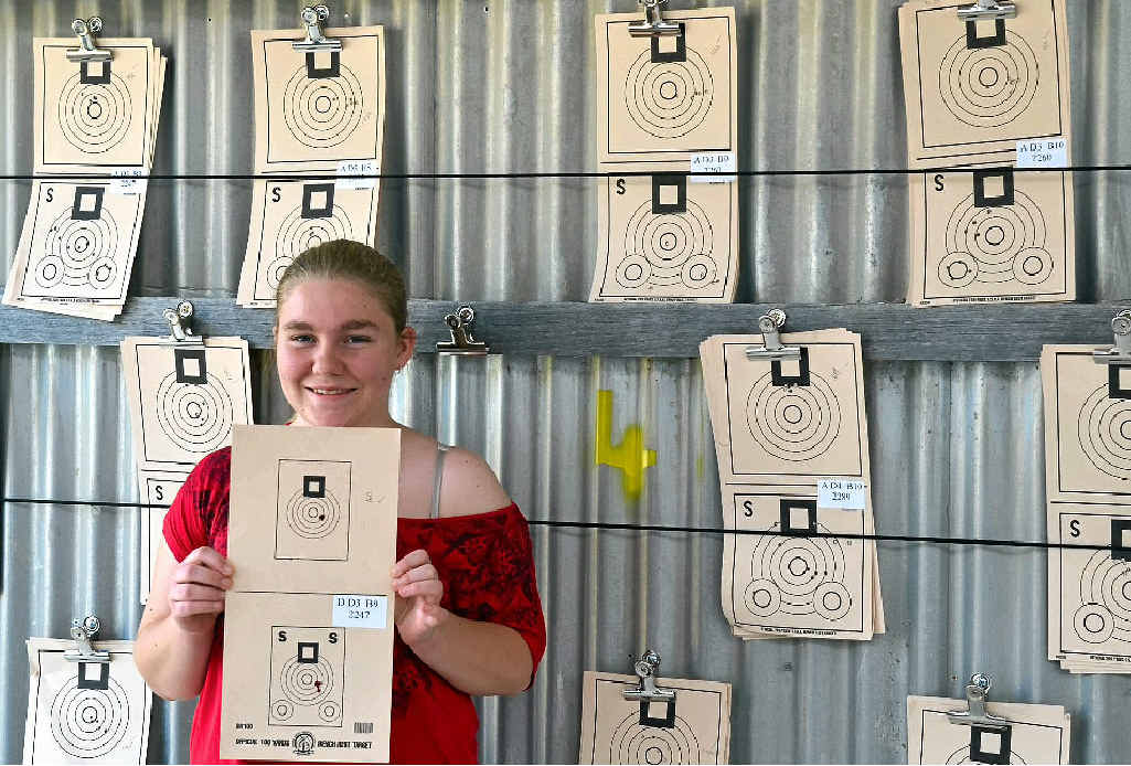 ON TARGET: Hannah Seaman loves competition shooting.